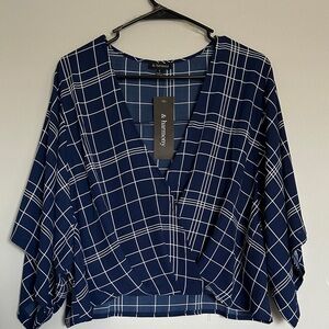 Woman’s Oversized Cropped Blouse